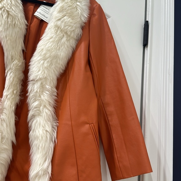 Charlotte Simone fur and faux leather coat - Picture 10 of 12